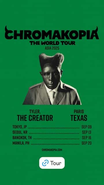 新品未使用 Tyler The Creator ワールドツアー　マニラ限定　L 新品未使用 Tyler The Creator ワールドツアー マニラ限定 新品未使用