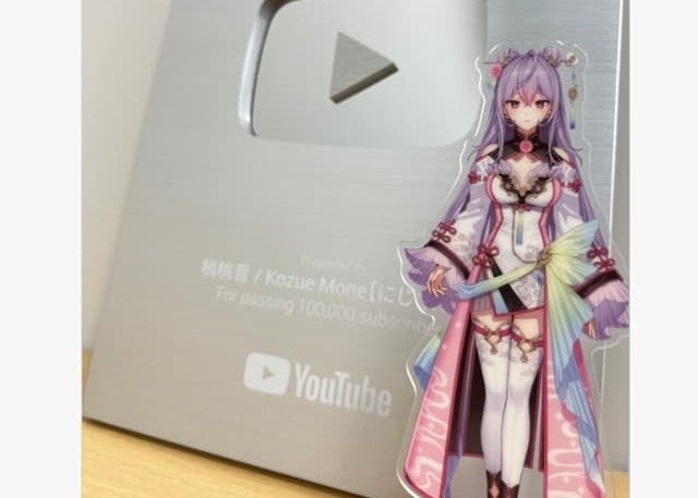 にじさんじ・梢桃音がYouTubeチャンネル登録者10万人を達成