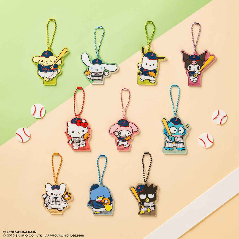 サンリオWBCコラボ　一番くじ 侍ジャパン×サンリオキャラクターズのコラボくじが登場―全7等級で展開