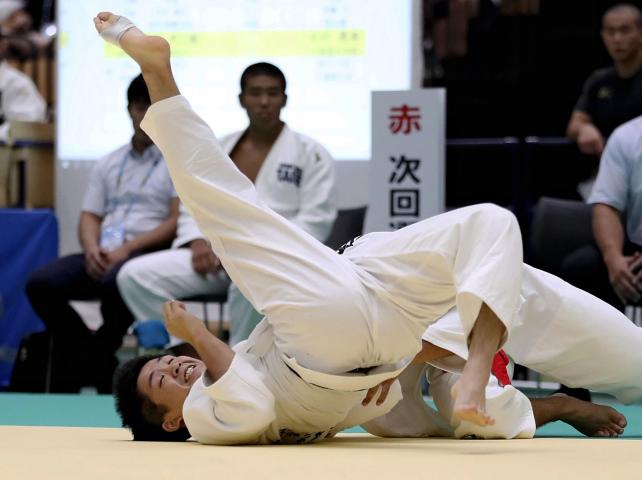 柔道男子81キロ級で3位になった大阪星光学院の杉村晃希 ©読売新聞社