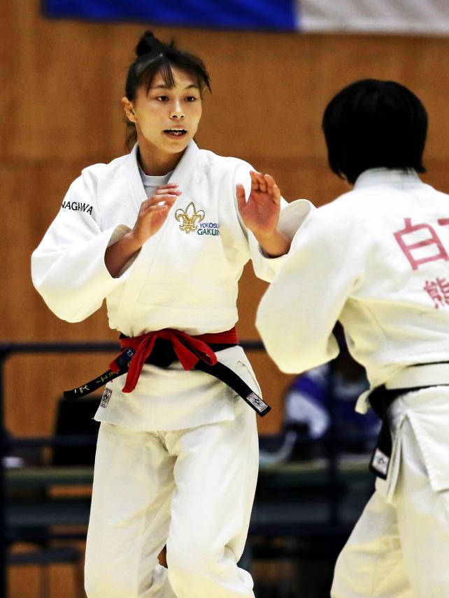 柔道女子48キロ級で3位になった横須賀学院の渡辺愛子 ©読売新聞社