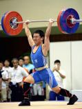 重量挙げ62キロ級で準優勝した羽生実の平井翔悟 ©読売新聞社
