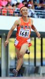 陸上男子100メートルで2位になった宮崎北の桑野拓海 ©読売新聞社
