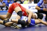 レスリング男子60キロ級で優勝した自由ヶ丘学園の森川海舟 ©読売新聞社