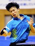 卓球男子シングルス準決勝で健闘した大原学園の金光宏暢 ©読売新聞社