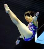 女子高飛び込みで7位入賞した愛工大名電の若林佑希子 ©読売新聞社