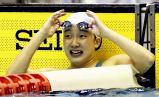 競泳女子200メートル自由形で優勝した豊川の今井美祈 ©読売新聞社
