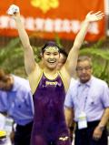 競泳女子800メートル自由形で優勝した八王子の小林楓 ©読売新聞社