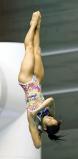 女子板飛び込みで7位入賞した別府翔青の漆間陽波乃 ©読売新聞社