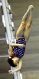 女子板飛び込みで5位入賞した富山国際大付の長沢明生 ©読売新聞社
