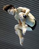 男子高飛び込みで準優勝した帝京の山田周汰 ©読売新聞社