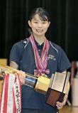 女子エペで優勝した乙訓の寺山珠樹選手