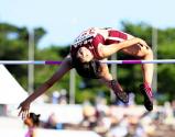 女子走り高跳びで準優勝した和歌山北の松本万鈴選手