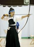 弓道女子個人で3位になった祐誠の大石選手