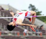 男子走り高跳びで準優勝した浜松市立の太田選手