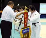 柔道女子78キロ超級で、優勝した藤枝順心の米川明穂選手