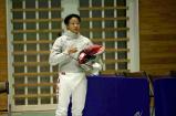 フェンシング女子サーブルで、準優勝に輝いた秋田北鷹の長崎昇子選手
