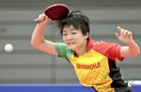 卓球女子シングルス決勝で接戦を制し、優勝した四天王寺・横井咲桜