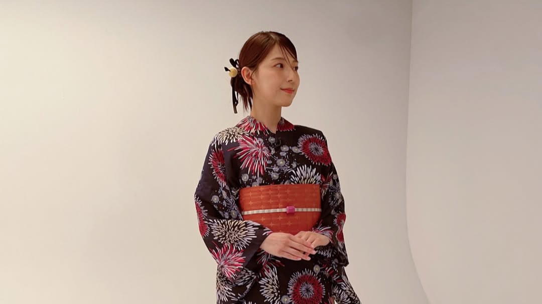 人気アナの浴衣姿に、ファンから歓喜の声が♡