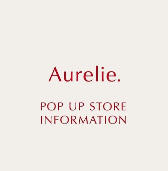 MEGUMI Aurelie. 初のPOP UP SHOPが東京・大阪で開催！お見逃しなく！
