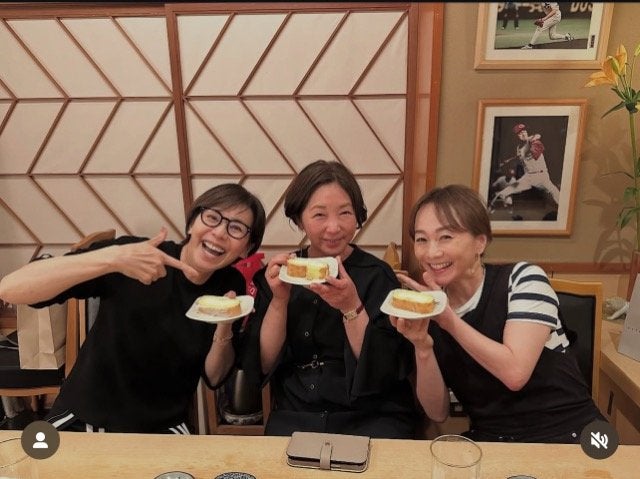 陣内貴美子が中井美穂の還暦をお祝い「大雑把な付き合いが出来る２人よ！」