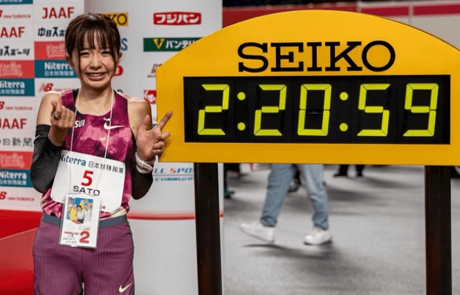 「走りに感動しました」美女陸上選手・佐藤早也伽、名古屋マラソンで自己ベスト更新！涙のゴールインにファン感動「ずっと大好きな選手です」