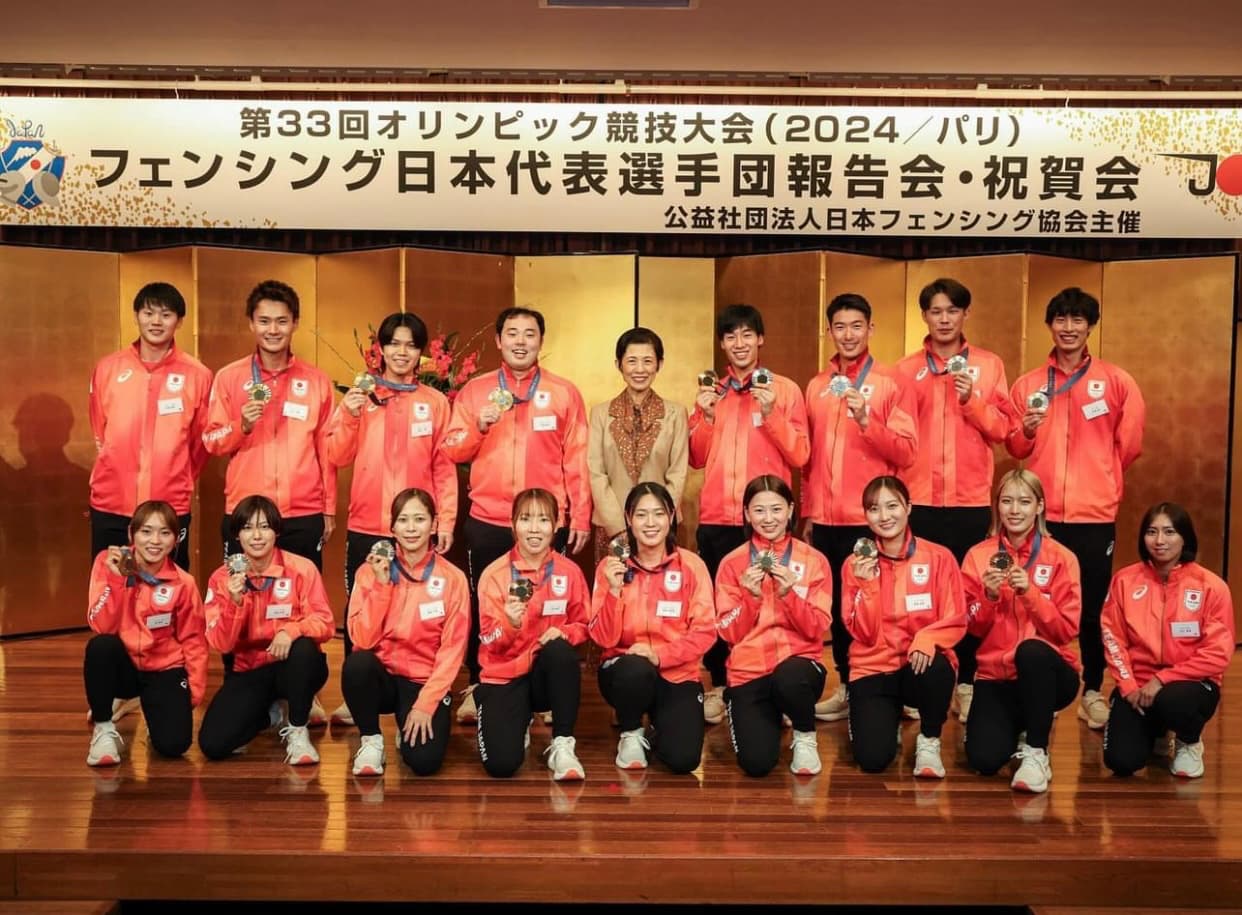 男子エペ金 加納虹輝がパリオリンピックの報告会＆祝賀会で感謝の言葉を！！！