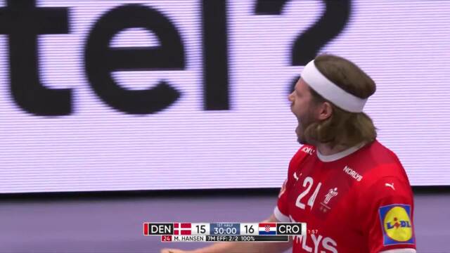 【ハンドボール】第28回男子世界選手権1/19メインラウンド デンマーク vs. クロアチア