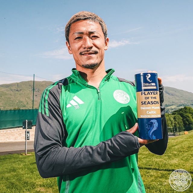 前田大然がスコットランドリーグの年間MVPを受賞！今季は公式戦49試合で33ゴール