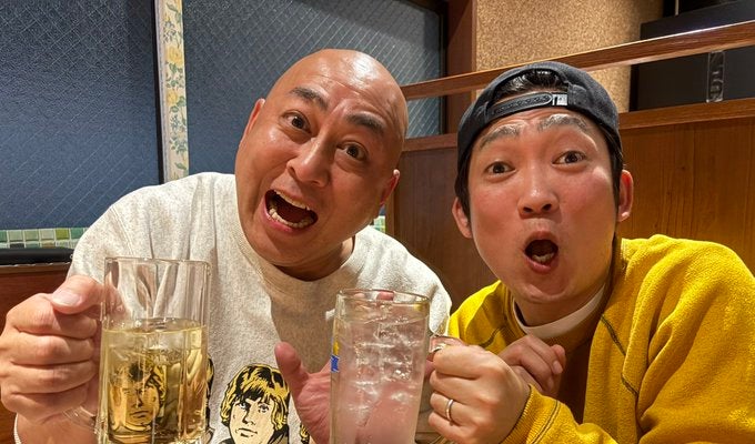 「白スーツ界隈」ノンスタ石田 あの超人気芸人との2ショット公開！意外すぎる組み合わせが話題に