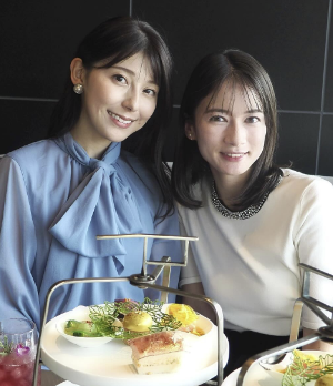 TBSアナウンサー上村彩子、同期と誕生日を祝う優雅なアフタヌーンティータイム