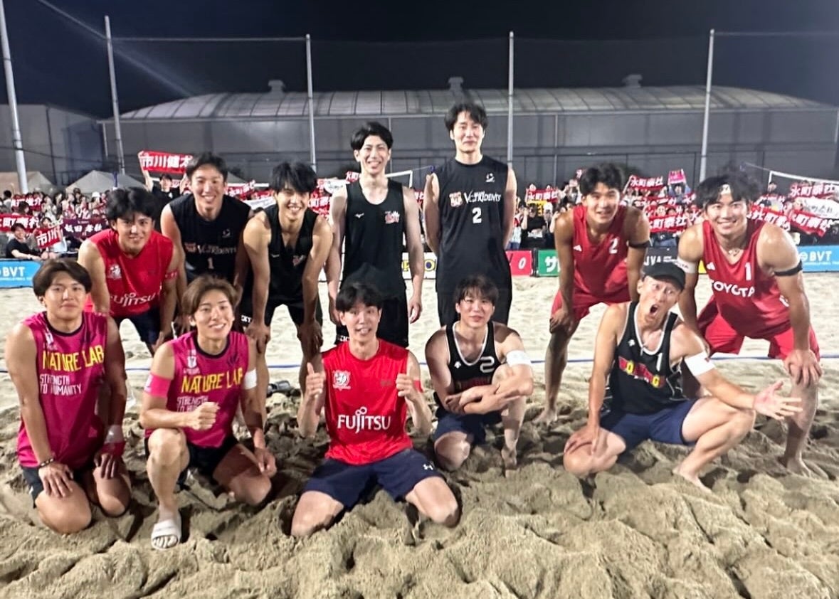 川合俊一、ビーチバレーイベントに登場！熱戦と笑顔の立飛ナイト