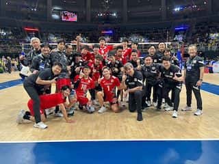 日本男子バレーボール 熱戦の末、最後は西田有志が決め三連勝！