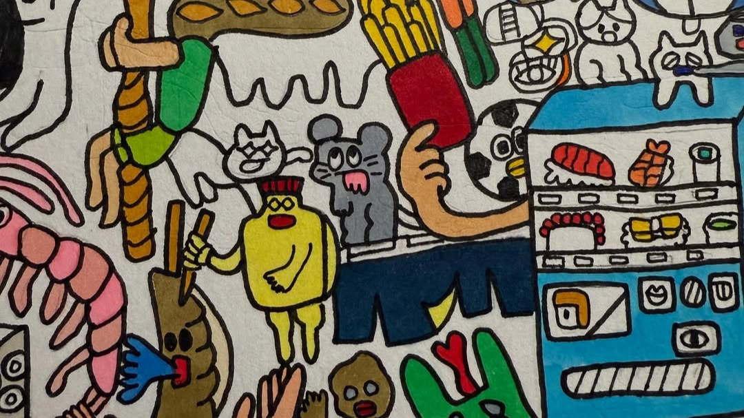 「かわいい世界」丸山桂里奈、カラフルな絵画制作の様子を公開