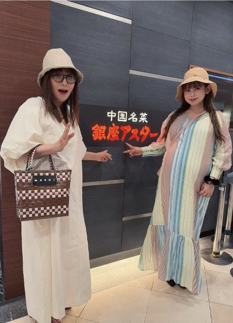 中川翔子、妊娠後期突入！銀座アスターで母娘ランチ報告