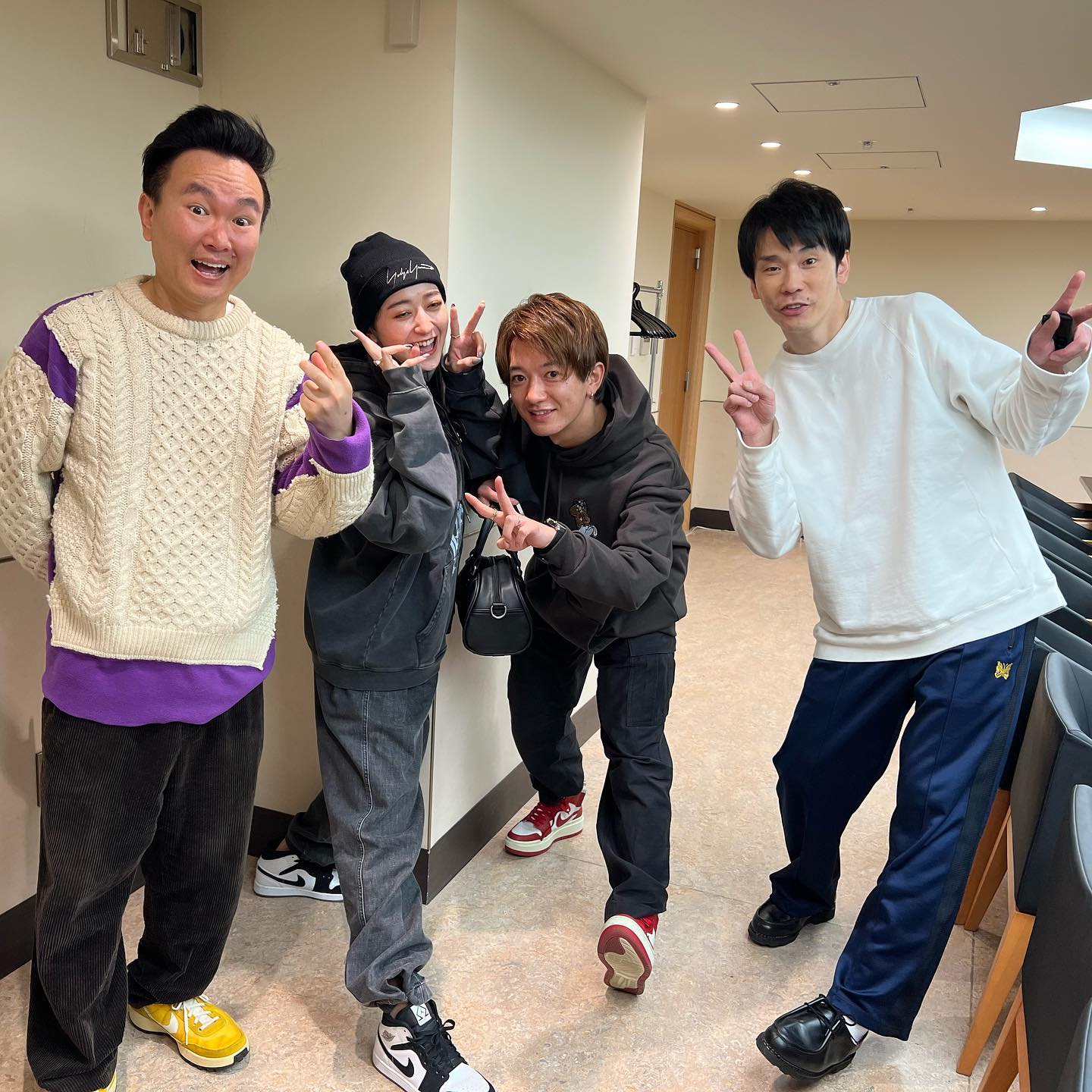 みちょぱ＆大倉士門 かまいたちとの「癖が強い」4ショットが話題に