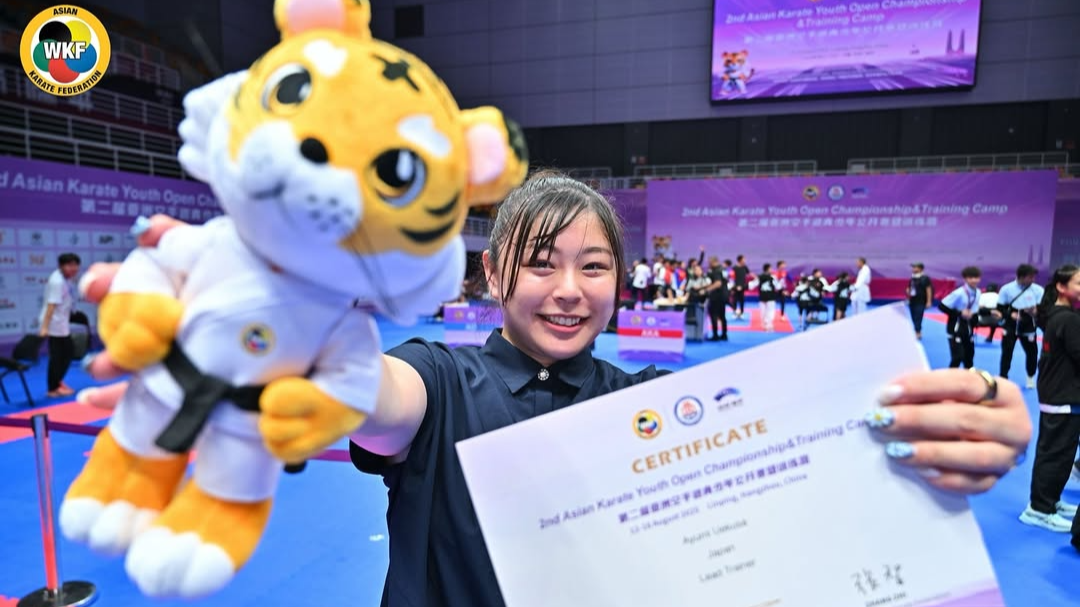 「かわいい」元空手女王・植草歩、充実の笑顔で大会終了を報告