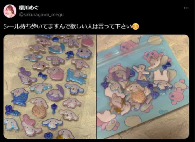 あの人気女性声優が可愛いシール配りの人に！？