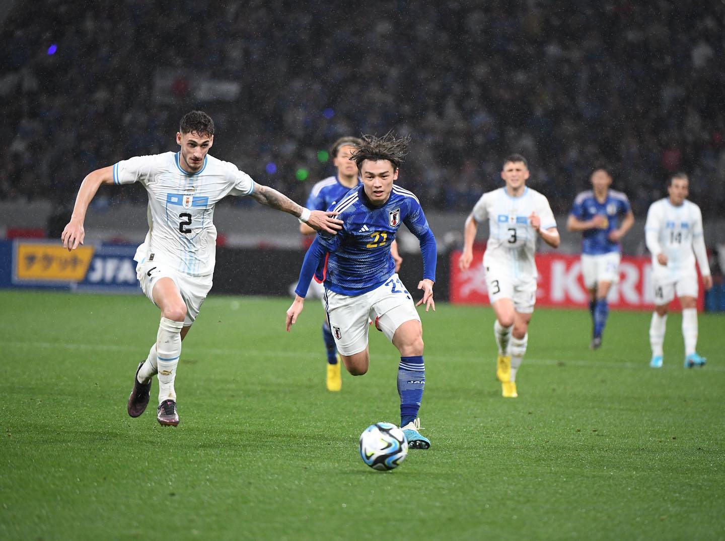 キリンチャレンジカップで躍動の上田綺世がファンへメッセージ😍