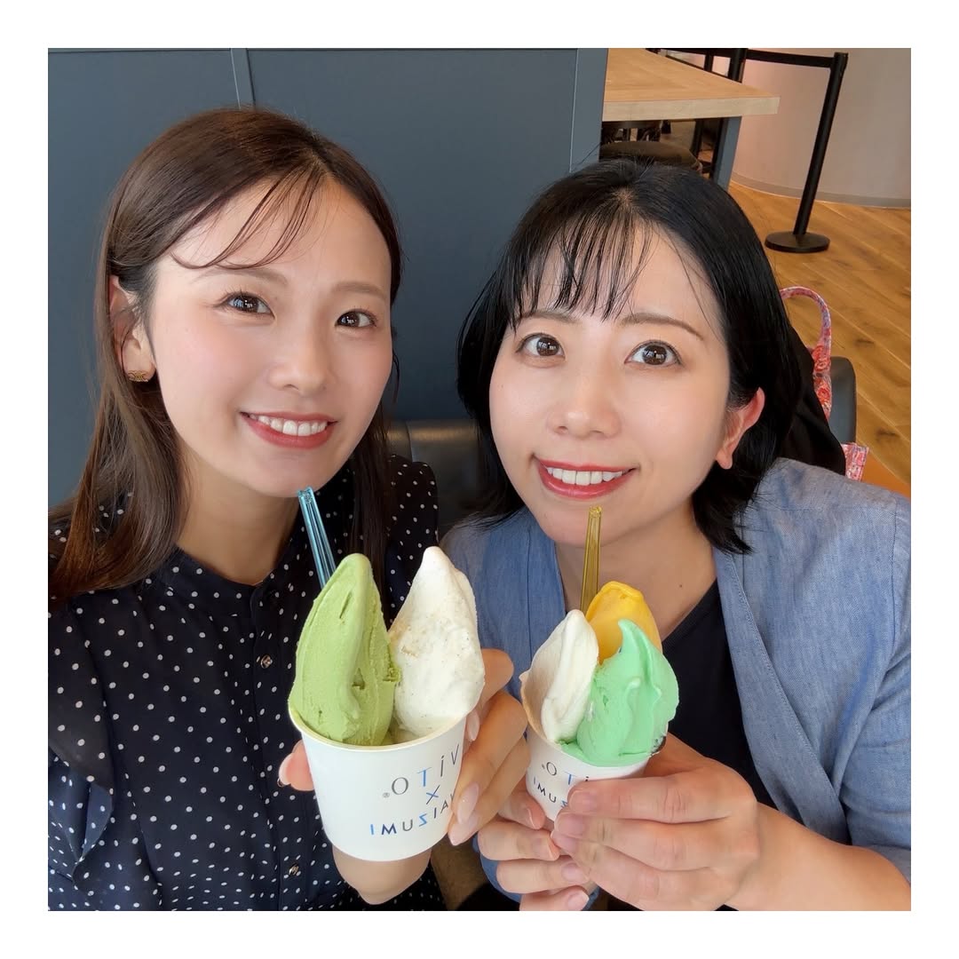 テレビ岩手アナウンサー・中島あすか、あの〇〇アナとジェラートを添えてツーショット！