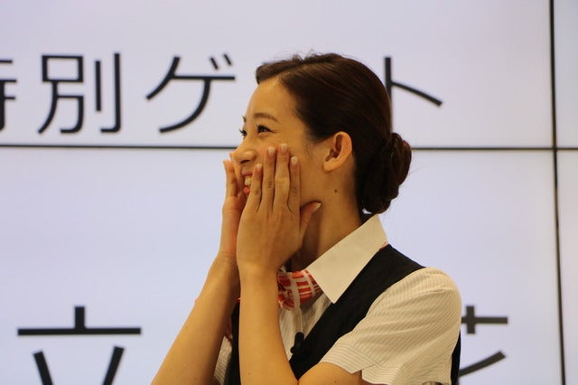 auのiPhone7発売記念イベントにSKE48の5人が登壇（2016年9月16日）撮影：山本有莉