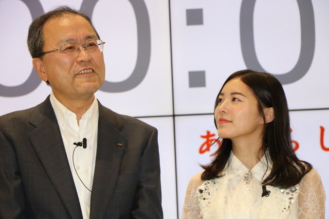 auのiPhone7発売記念イベントにSKE48の5人が登壇（2016年9月16日）撮影：山本有莉