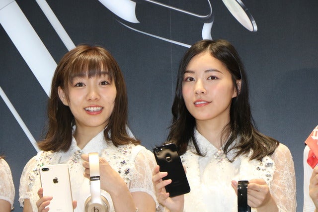 auのiPhone7発売記念イベントにSKE48の5人が登壇（2016年9月16日）撮影：山本有莉
