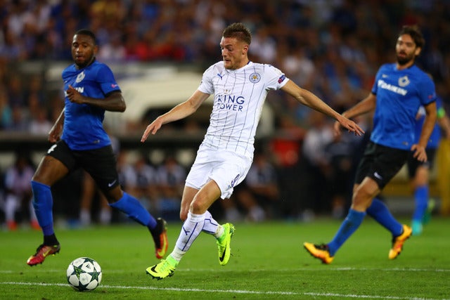 ジェイミー・ヴァーディ 参考画像（中央/2016年9月14日）(c) Getty Images