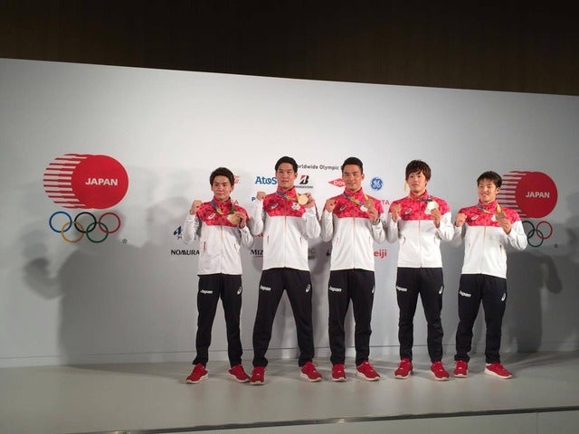 【リオ2016】「この上ない幸せ」男子4×200mリレーで銅メダルを獲得…江原騎士、小堀勇氣、松田丈志が試合を振り返る撮影者：大日方航