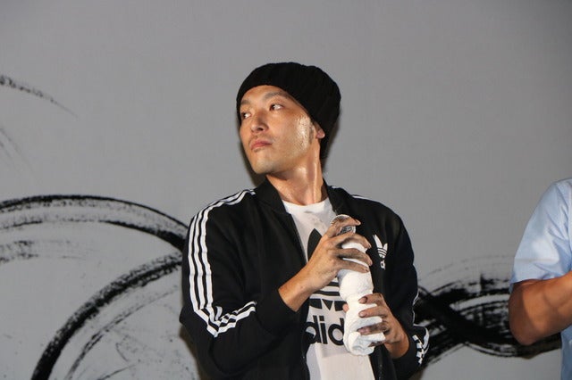 凱旋門賞Live Paint～墨絵士×透明人間～（2016年9月27日）撮影：山本有莉