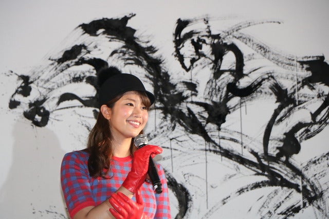 凱旋門賞Live Paint～墨絵士×透明人間～（2016年9月27日）撮影：山本有莉