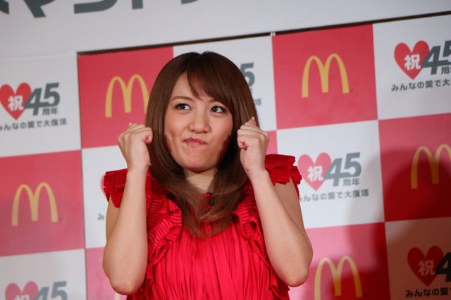 たかみな「1日1個は食べたいです」…テキサスバーガー復活に大興奮撮影：山本有莉