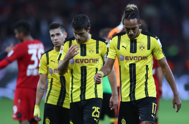 ボルシア・ドルトムントがレバークーゼンに敗れる（2016年10月1日）(c) Getty Images