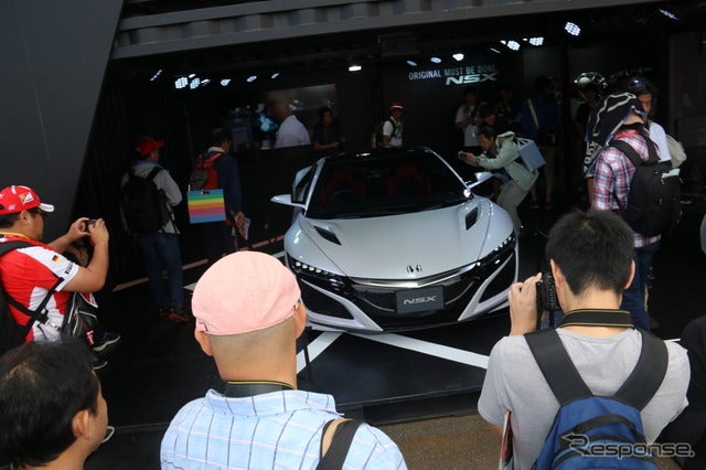 F1日本GPの会場に登場した新型NSX《撮影 吉田知弘》